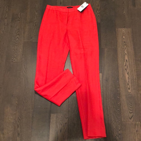 NWT 💯 Linen dress pants, color:  Geranium - Picture 1 of 4